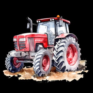 iron-on patch; Iron-on motif, tractor