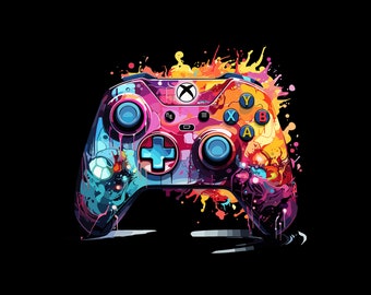 iron-on patch; Iron-on motif, controller, gamer