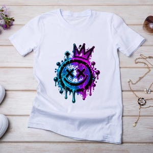 Bügelbild Gamer, Controller, Zocker, neon, bunt, Headset, cool #14