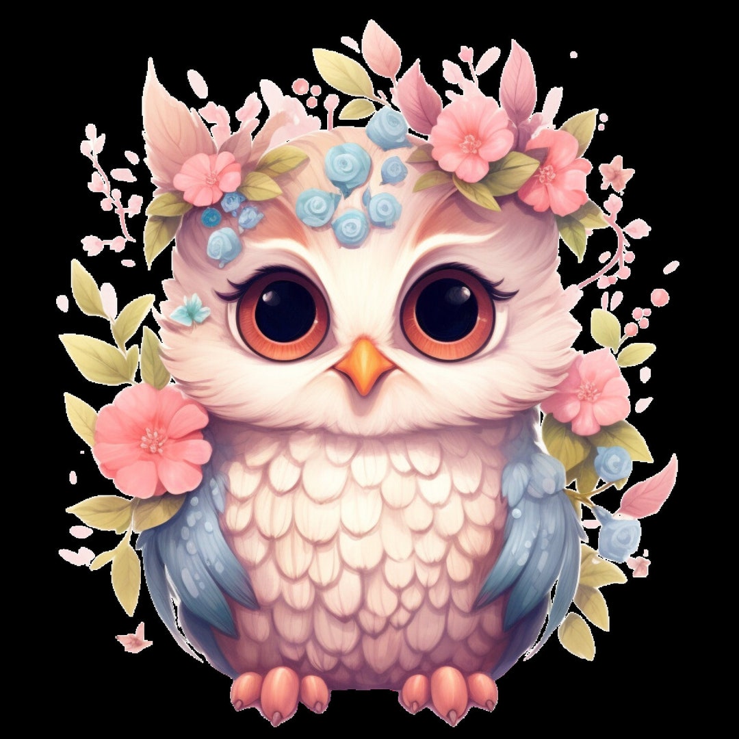 Bügelbild Bügelmotiv Eule süß Etsy.de