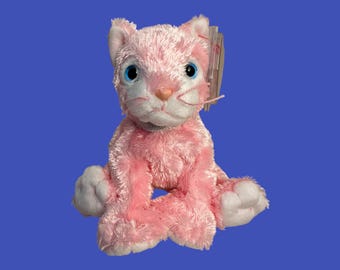 TY Beanie Babies - Nelke die rosa-weiße Katze (6 ''). Tadelloser Zustand.