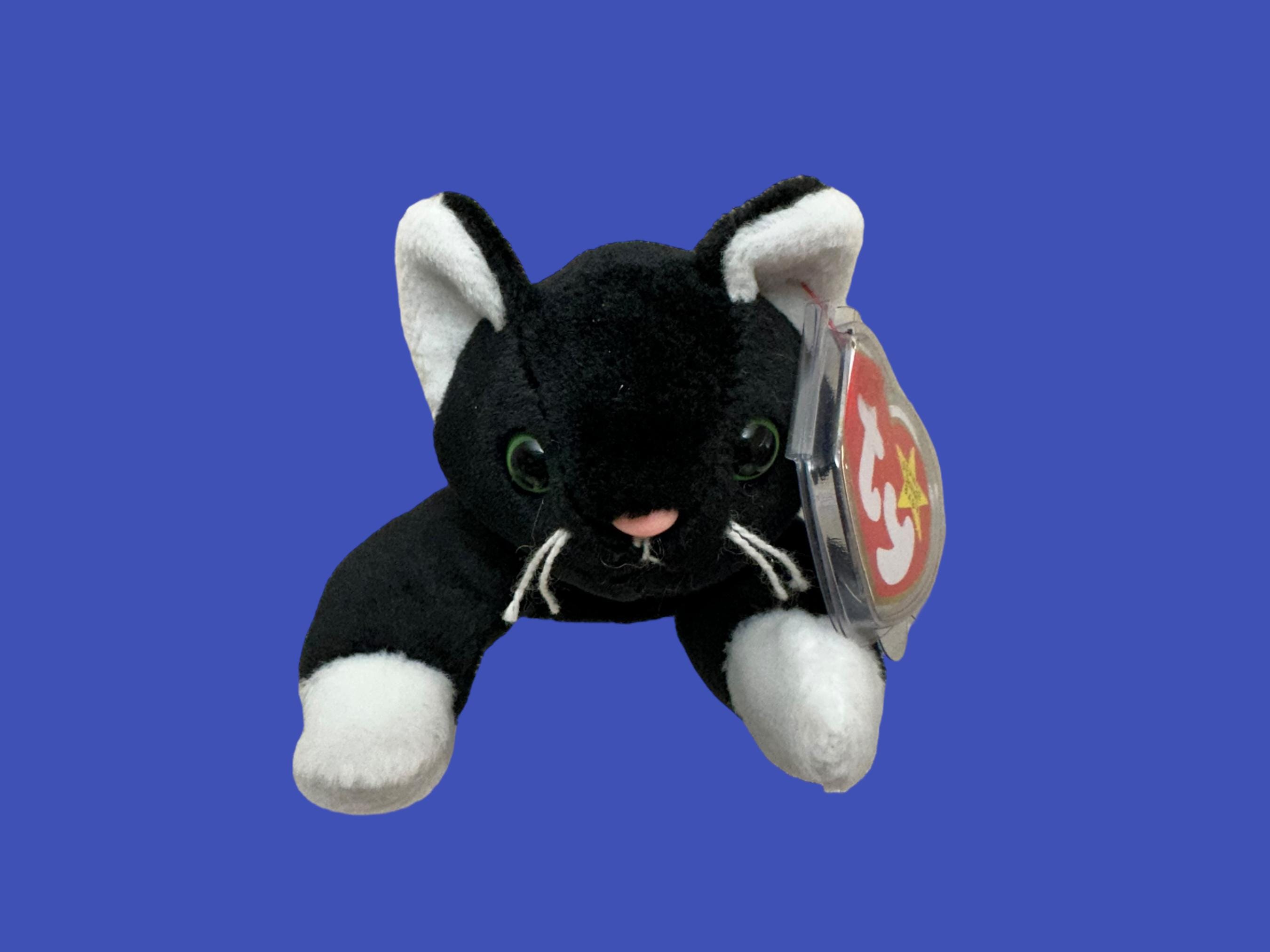 Ty beanie baby black and white cat - Etsy 日本