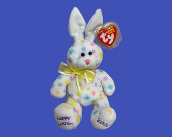 TY Beanie Babies - Hoppington, o coelhinho da Páscoa (9"). Em perfeito estado.