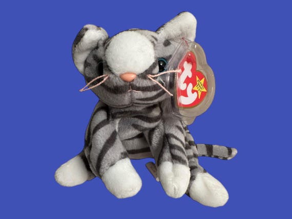 TY Beanie Babies - Prance the Grey Cat (7.5'') - Etsy