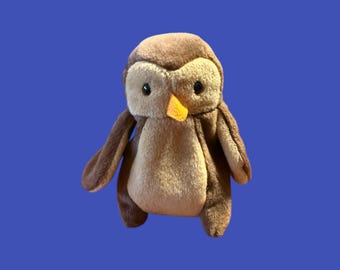 TY Beanie Babies - HOOT the Owl Plüschtier (5'')