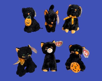 Ty Beanie Baby - Moonlight the Black Halloween Cat (6in) - Etsy