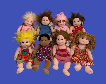 TY Beanie Kids - Sweetie, Sugar, Luvie, Cookie, Jammer (jumpsuit: pattern varies), Cutie, Dumplin and Princess - Dolls (10"). Mint condition