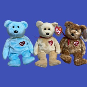 TY Beanie Babies - Thank you Bears (8&quot;). Mint condition