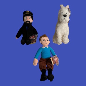 TY Beanie Babies - The Adventures of Tintin Characters (8&#39;&#39;). Mint condition.
