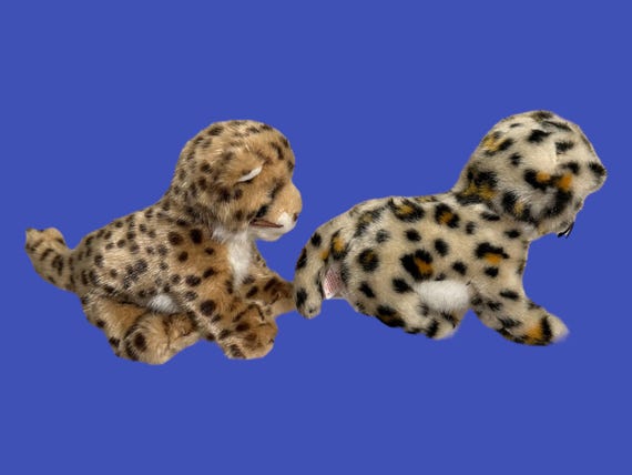 TY Beanie Babies - Chitraka the Cheetah and Spotter the Leopard (6