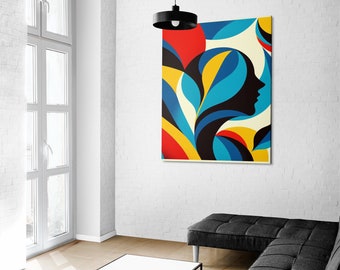 Kolorowa zaduma Matisse'a | Abstrakcyjna sztuka nowoczesna | NATYCHMIASTOWY DRUK DO POBRANIA