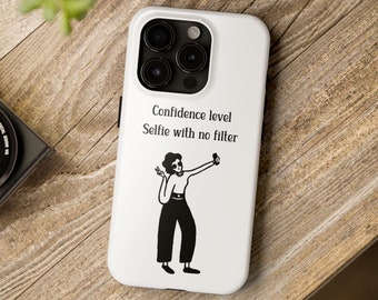 Selfie Queen iPhone Case, No Filter Needed funny phone case, Stylish Phone Cover, iPhone 15 ,14 , 13, 12, 11,7, 8, X, XR, XS, Promax, Mini