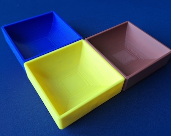 Token tray, magnetic (hidden magnet), bowl for board games