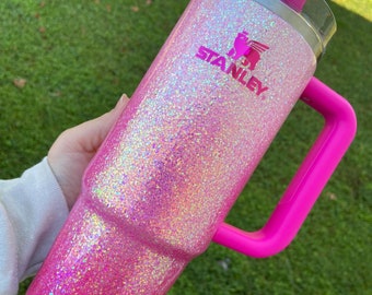 Custom Pink Glitter Ombré Stanley- CHECK DELIVERY DATES!!