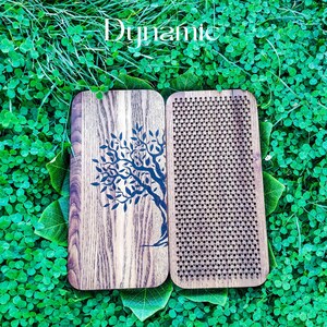 Natural Wood Sadhu Board, Tree of Life Sadhu Board, Yoga Board for Meditation, Sadhu Board 8mm Beginner, Personalized Gift, Sadhu Board 10mm