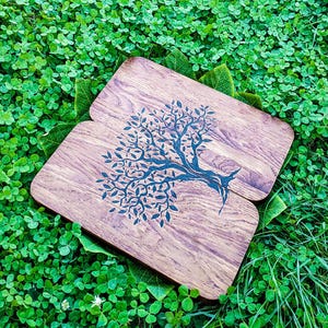 Sadhu Board 8 mm for Beginner, Sadhu Nails Board 10 mm, Sadhu Board Oak, Unique Handmade Gift, Standing on Nails, Tree of Life Sadhu Board