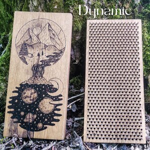 Sadhu Board 8 mm for Beginner, Standing on Nails, Yoga Board for Meditation, Wooden Sadhu Board, Unique Personalized Gift, Sadhu Board 10 mm