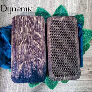 Handcrafted Oak Wood Sadhu Board: Dynamic Yoga Nails, Pyrography Design