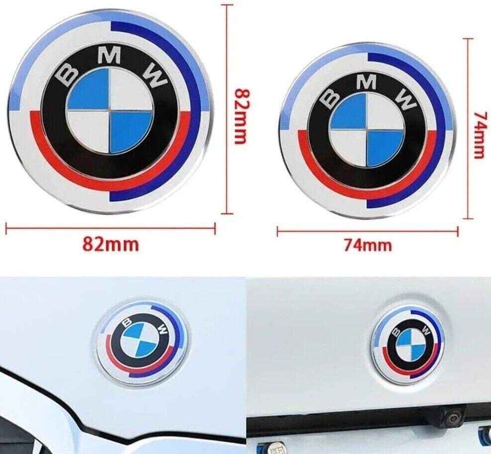 1pcs Voiture Calandre Avant Emblème M Logo Badge Autocollant Pour B-m-w M1  M2 M3 M4 M5 M6 M7 M8 Voiture Style