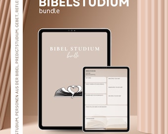 BIBLE STUDY BUNDLE - Étude biblique, personnages de la Bible, étude de sermon, réflexion, prière