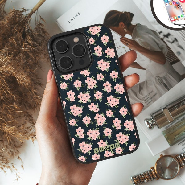 VU&VU™ Bouquet Floral Fleurs Rose Coques iPhone Samsung Google Pixel Huawei Honor Xiaomi Motorola OnePlus Oppo Vivo LG Tecno Étui Protection