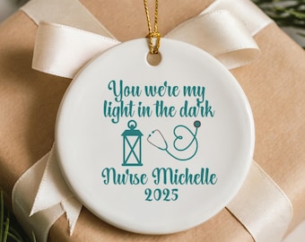 Personalized Nurse Ornament: Hospice Caregiver Gift, End of Life Care