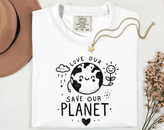 Earth Day Teacher Shirt: Love Our Planet Comfort Colors Tee