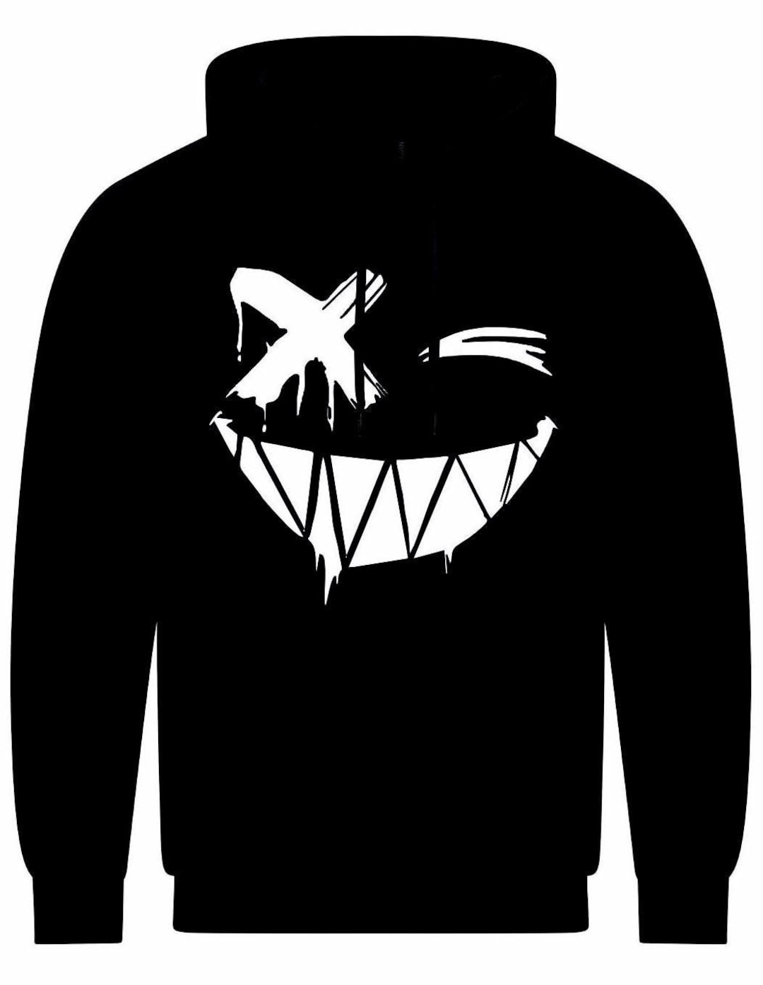 Cross Eye Smile Face Unisex Hoodie - Etsy