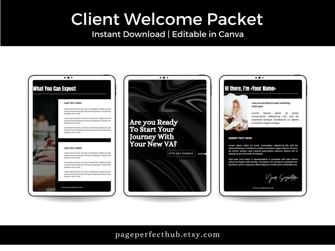 Client Welcome Packet Client Welcome Packet Handbook Virtual Assistant ...