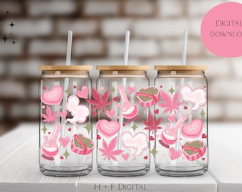 Digital Weed Be Great Together Cup Wrap - Digital PNG File with Hand Drawn Design - Ideal for Sublimation or UV DTF Prints