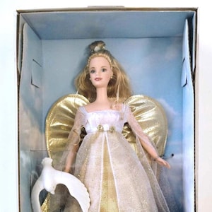 Vintage 1999 Angelic Inspirations Special Edition Barbie with White Dove