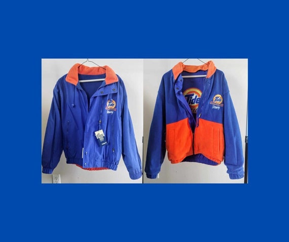 Vintage NASCAR Tide Downy Racing Reversible Embroidered Fleece