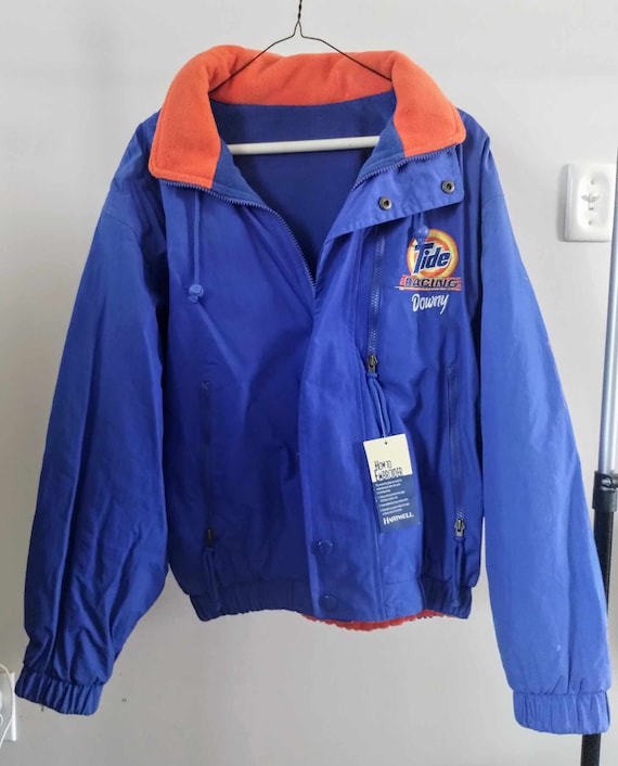 Vintage NASCAR Tide Downy Racing Reversible Embroidered Fleece