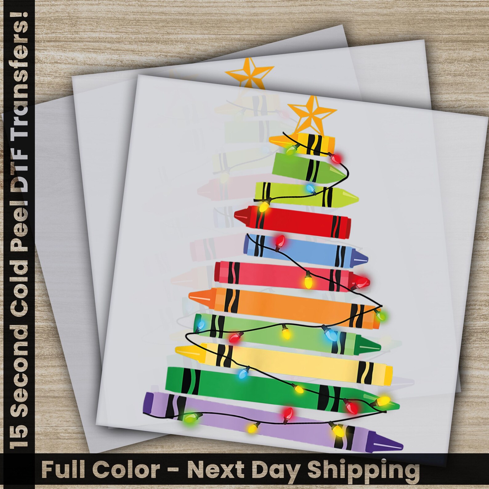 Christmas Tree, DTF Transfers, Ready to Press, Personalized Gifts