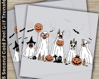 Halloween Transfers, Ready to Press, Personalized DTF Transfers, For Family Gifts, Heat Press DTF Transfers