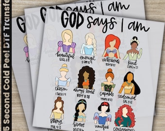 Religion, Jesus, Christian, True Story, God Say I Am, Cross,Ready to Press, Personalized DTF Transfer, s, Heat Press DTF Transfer