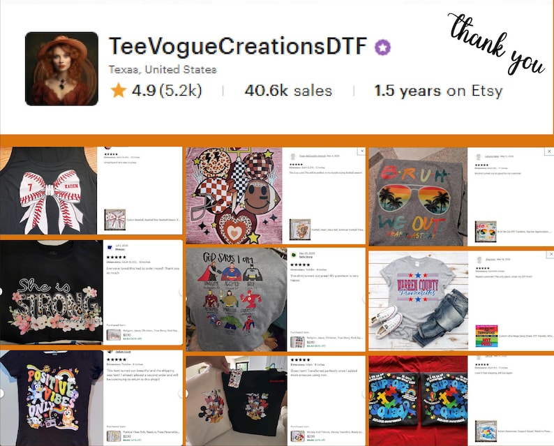 The image is a collage of various images featuring merchandise from TeeVogueCreationsDTF, including t-shirts, posters, and other apparel items. The collage includes images of t-shirts with different designs, posters, and other merchandise. The image does not contain any text that can be described in fewer than 500 characters.