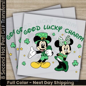 Good Lucky Charm, Happy St. Patrick&#39;s Day DTF Transfer, Disney, Ready to Press,Personalized DTF Transfer, St. Patrick&#39;s Gifts, Heat Press