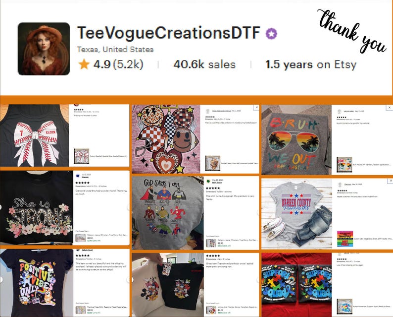 The image is a collage of various images featuring merchandise from TeeVogueCreationsDTF, including t-shirts, posters, and other apparel items. The collage includes images of t-shirts with different designs, posters, and other merchandise. The image does not contain any text that can be described in fewer than 500 characters.