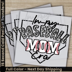 Baseball Mom, Baseball Gift, Baseball Season, Ready to Press, Personalized DTF Transfer, , High Quality, Heat Press DTF Transfer