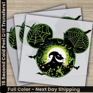 Halloween, Disney Transfers, Ready to Press, Personalized DTF Transfers, Disney Gifts, Heat Press DTF Transfers
