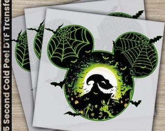 Halloween, Disney Transfers, Ready to Press, Personalized DTF Transfers, Disney Gifts, Heat Press DTF Transfers