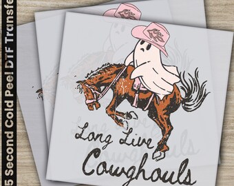 Long Live Cowghouls, Halloween Transfers, Ready to Press, Personalized DTF Transfers, For Family Gifts, Heat Press DTF Transfers
