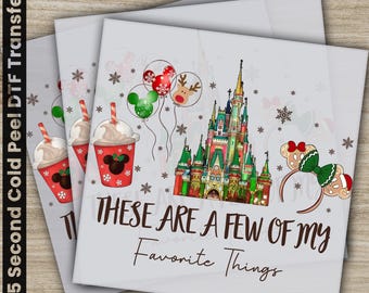 Favorite Disney, Christmas DTF Transfers, Ready to Press, Personalized Gifts, Direct to Film, Sublimation Screen Prints, Fast Shipping