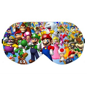 Super Mario Bros eye sleep sleeping mask blindfold blindfolds eyes pillow slumber relax blackout masks good health idea gift gifts present