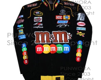 M&M Kyle Busch Nascar Racing Team Denim Kids/Boys Jacket