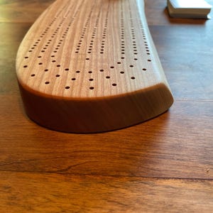 Cribbage Board, Vermont handgemacht, Hartholz, ganz natürlich, Familienspiel