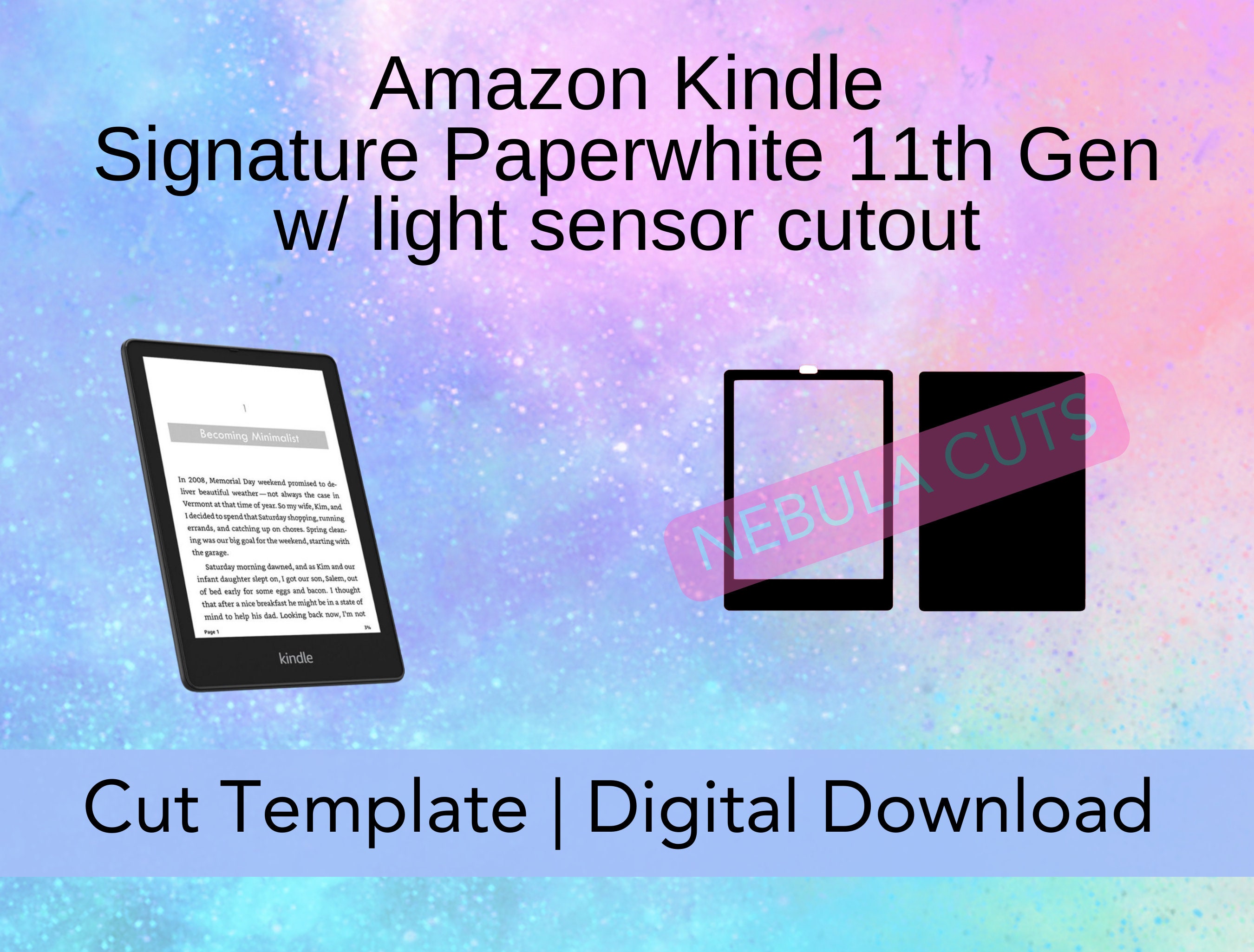 Amazon Kindle Signature Paperwhite 11th Gen Skin/decal Template Digital Amazon Kindle Signature Paperwhite 11th Gen Skin/decal Template Digital