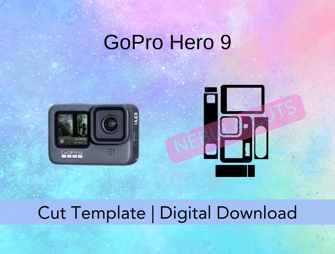 Gopro HERO9 Skin/decal Template Digital Download for Cricut/silhouette ...