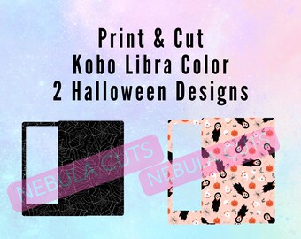 Halloween Print and Cut Kobo Libra Color skin/decal template Digital Download for Cricut/Silhouette